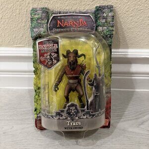 2008 Narnia Prince Caspian Tyrus with Sword Action Figure Play Along Sealed MIP